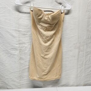 Self Expressions‎ Maidenform Shapewear Slip Womens 34B Beige Strapless Underwire